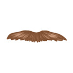 Brunette Mustache