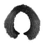 black hair-8-8